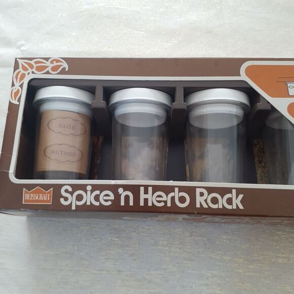 Vintage Blisscraft Spice 'n Herb Rack Old Stock 1970's Organizer System NEW - Picture 2 of 7
